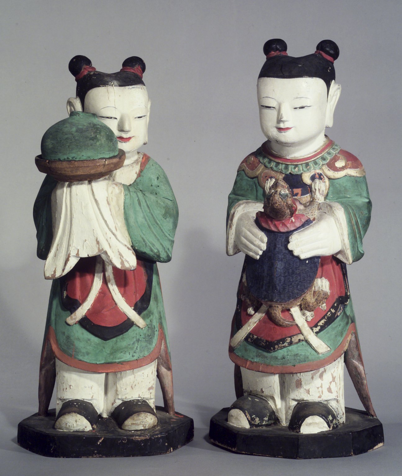 Boy Attendants (Dong-ja), Pair of Figures · Brooklyn Museum