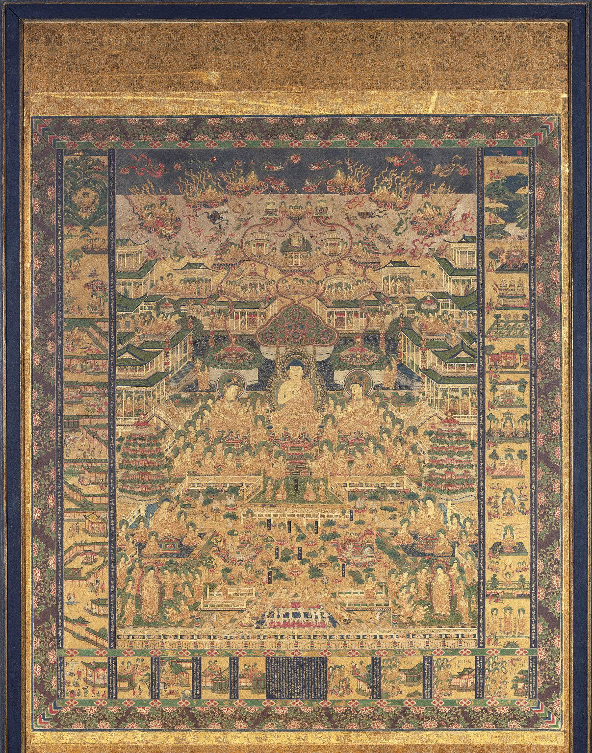 インドミティーラ画 Ａ Taima Mandara (Mandala, Mystic Diagram, Based on the one at Taima