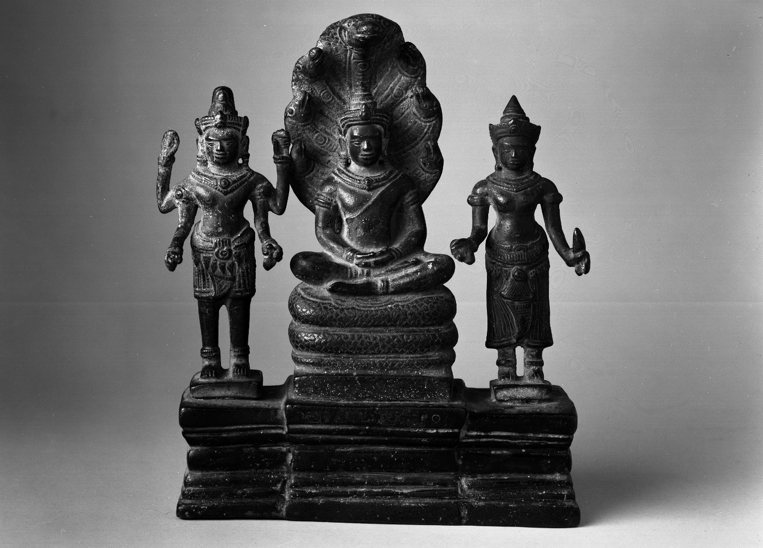 Buddha Mucalinda and Attendants · Brooklyn Museum