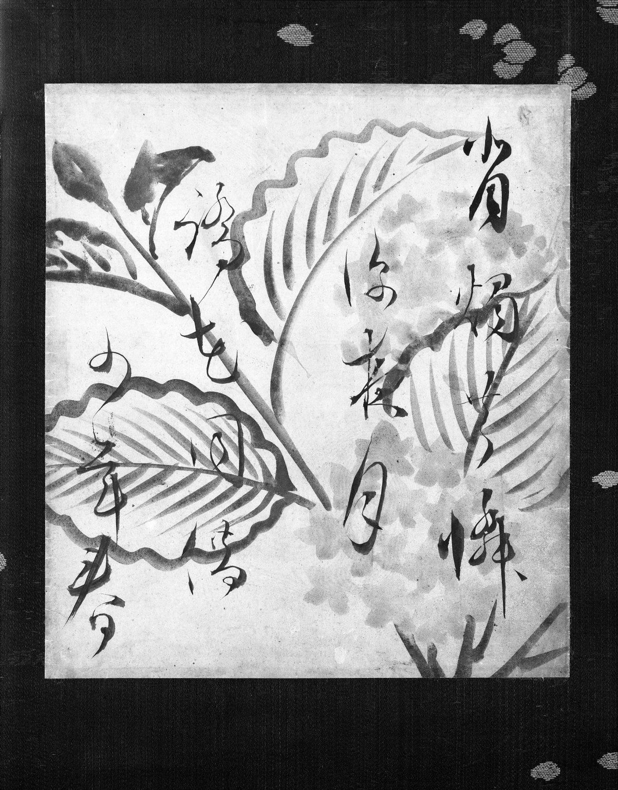 Kanshi on Shikishi, Chinese Poem on Sheet Mounted as Hanging