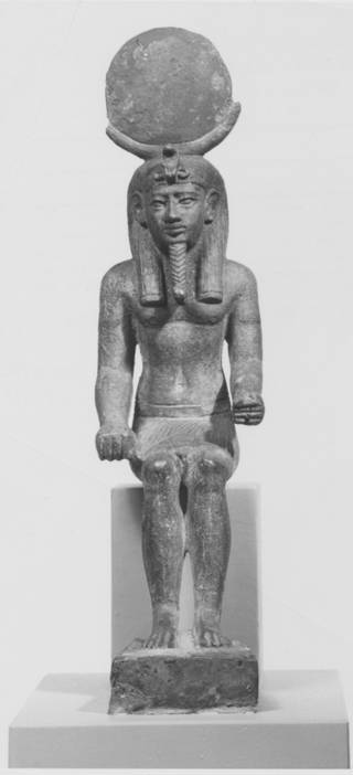 Seated Khonsu or Osiris-Moon