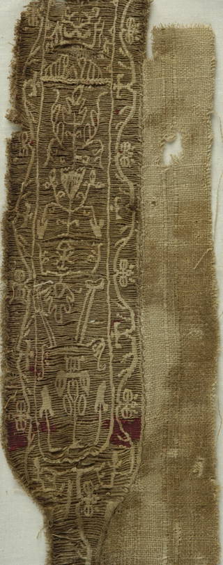 2 Clavi Fragments with Stylized Botanical Decoration