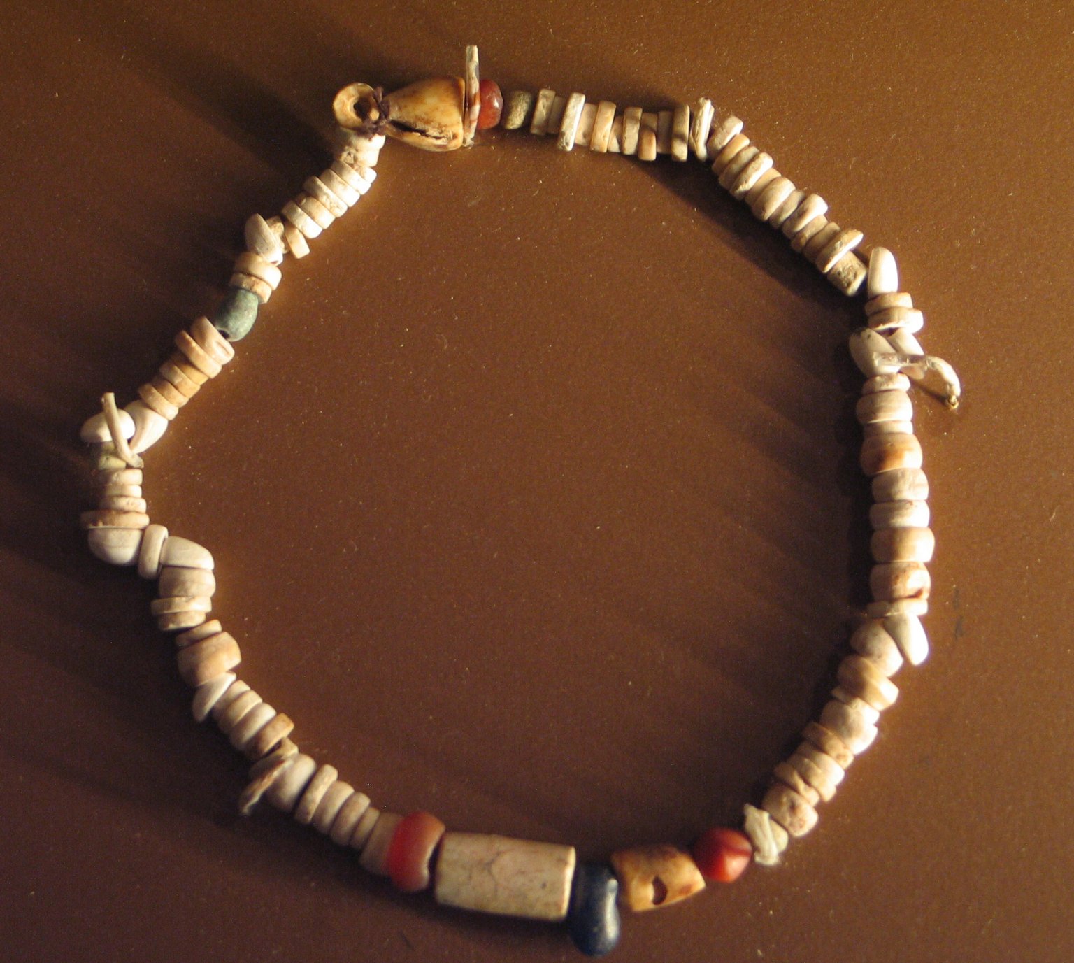 String of Shell, Faience, and Stone Beads