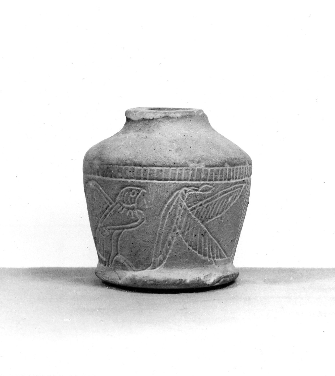 Kohl Jar with Incised Figures