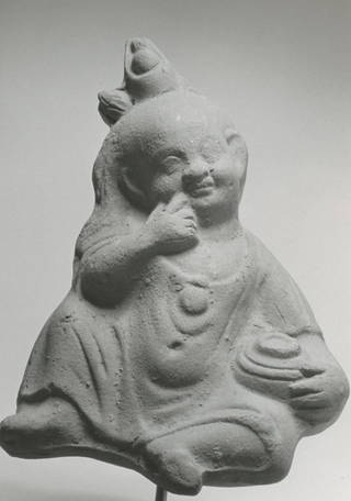 Seated Harpocrates with Jar