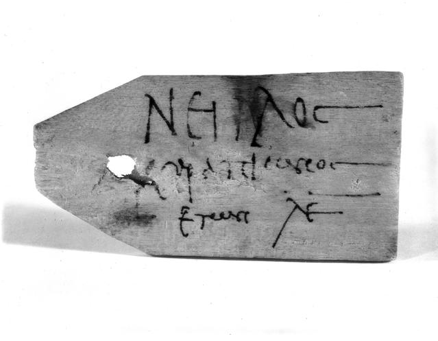 Neilos Mummy Tag of Neilos · Brooklyn Museum