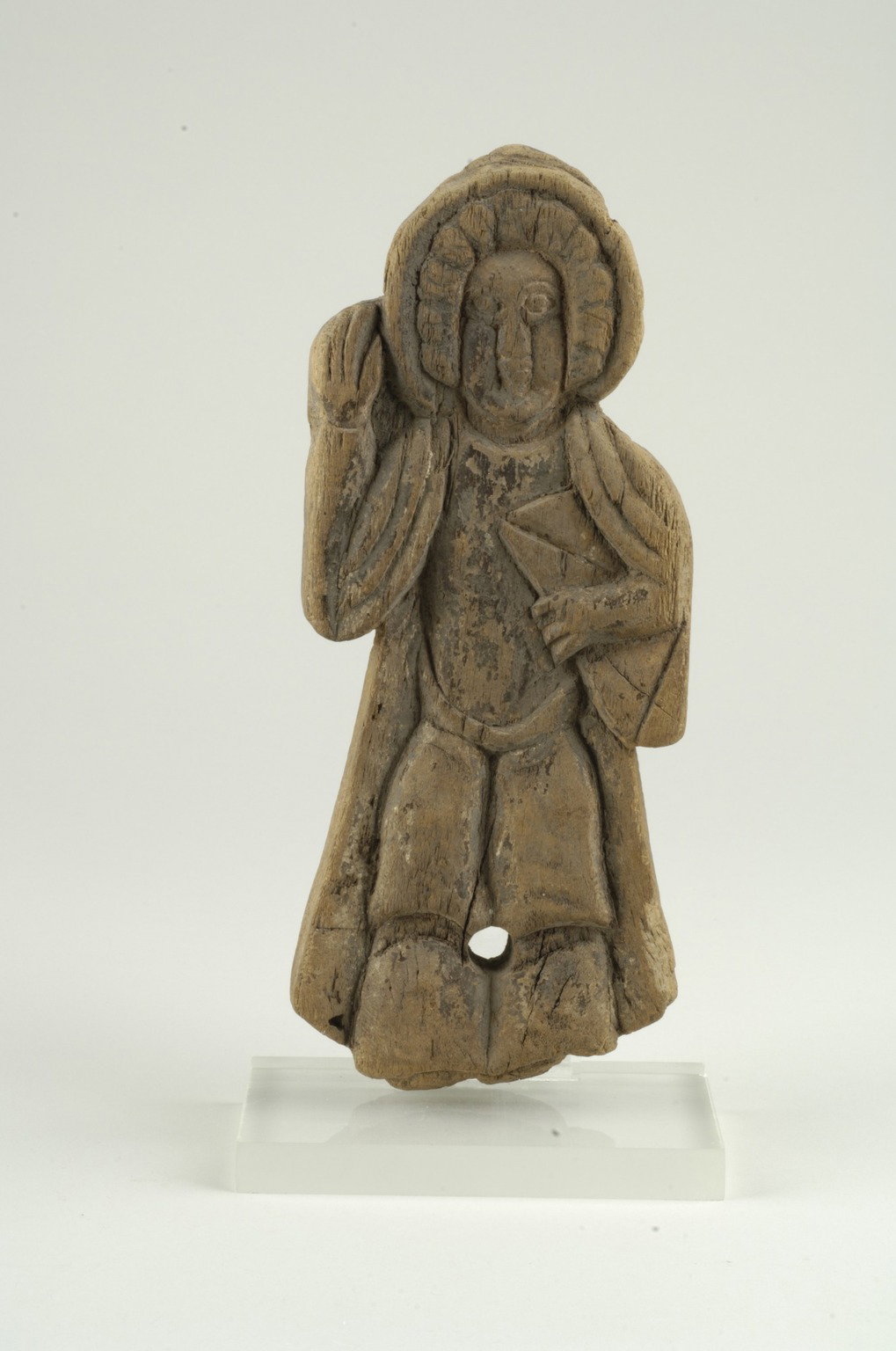 Figure of a Saint Holding Book in Left Hand