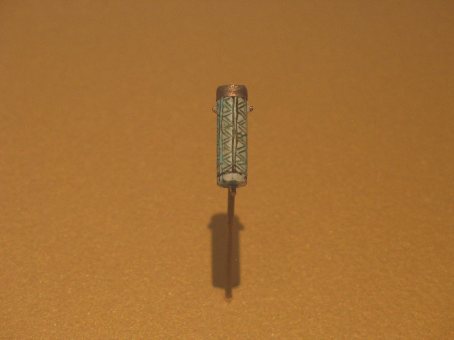 Cylinder Bead with Geometric Design