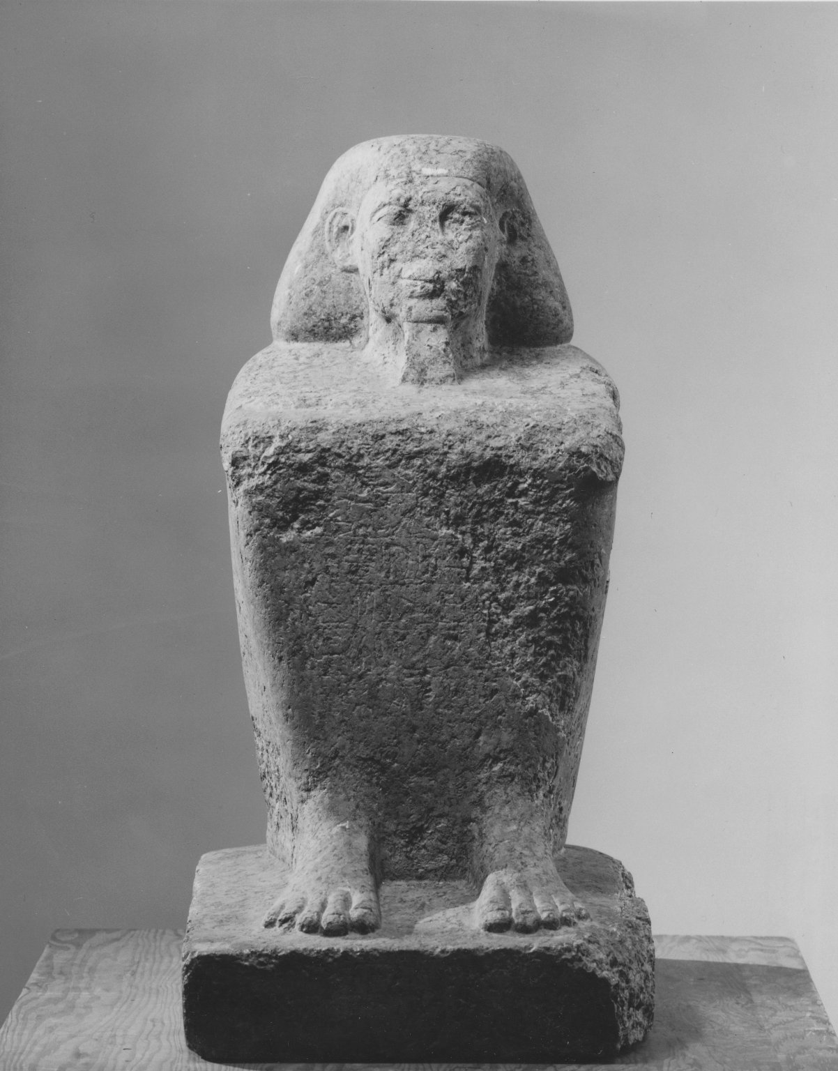 Early Block Statue