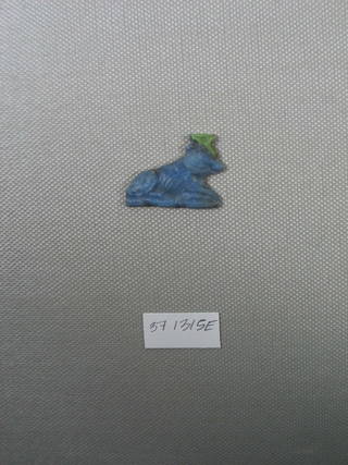 Inlay in Form of Recumbent Cow