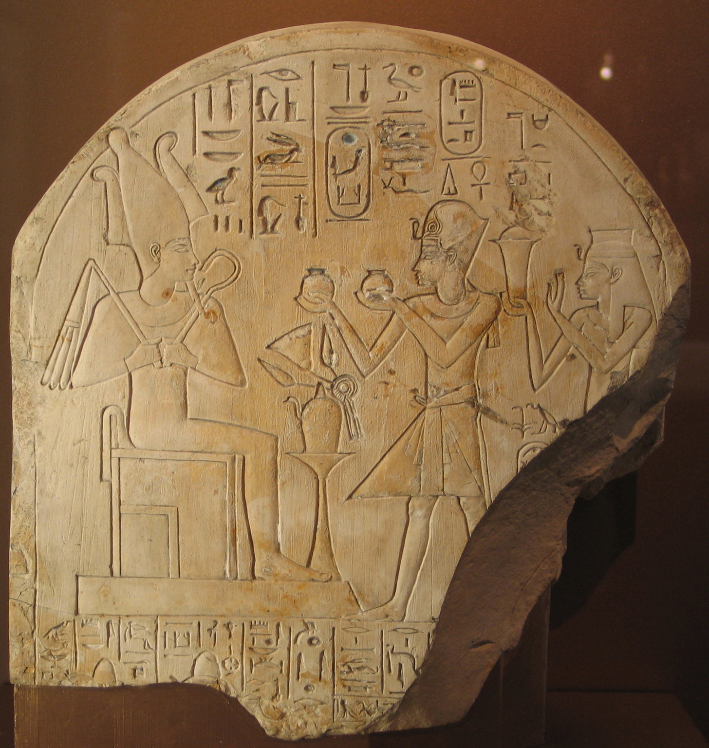 Amunhotep I and Ahmose-Nofretary before Osiris · Brooklyn Museum