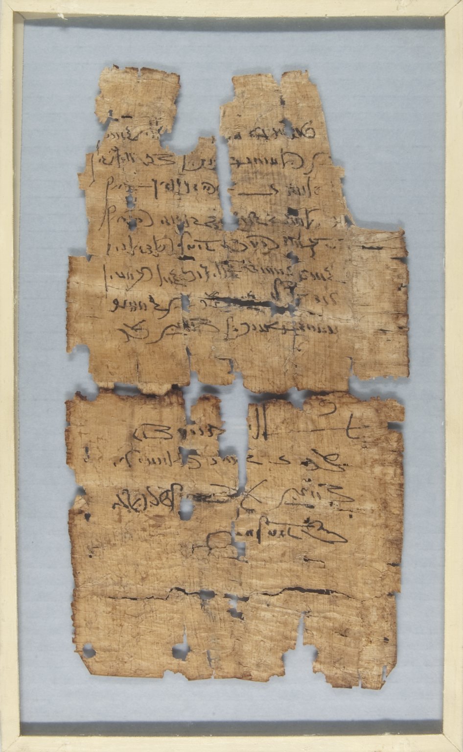 Papyrus Fragments Inscribed in Demotic