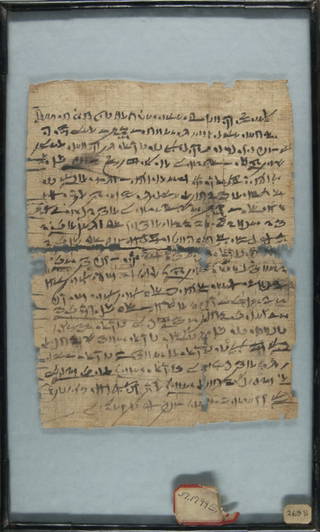Papyrus Inscribed in Abnormal Hieratic