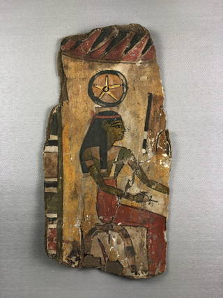 Cartonnage Fragment with Goddess Seshat