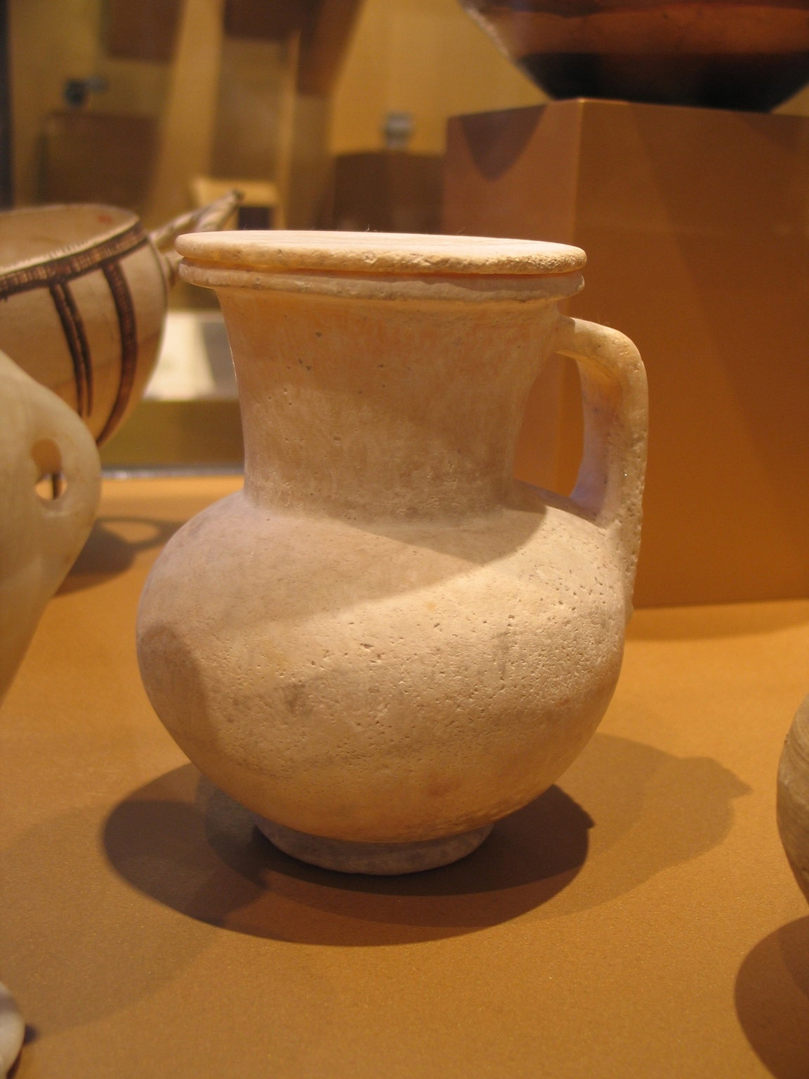 Egyptian Jug and Lid Based on Cypriot Bilbil