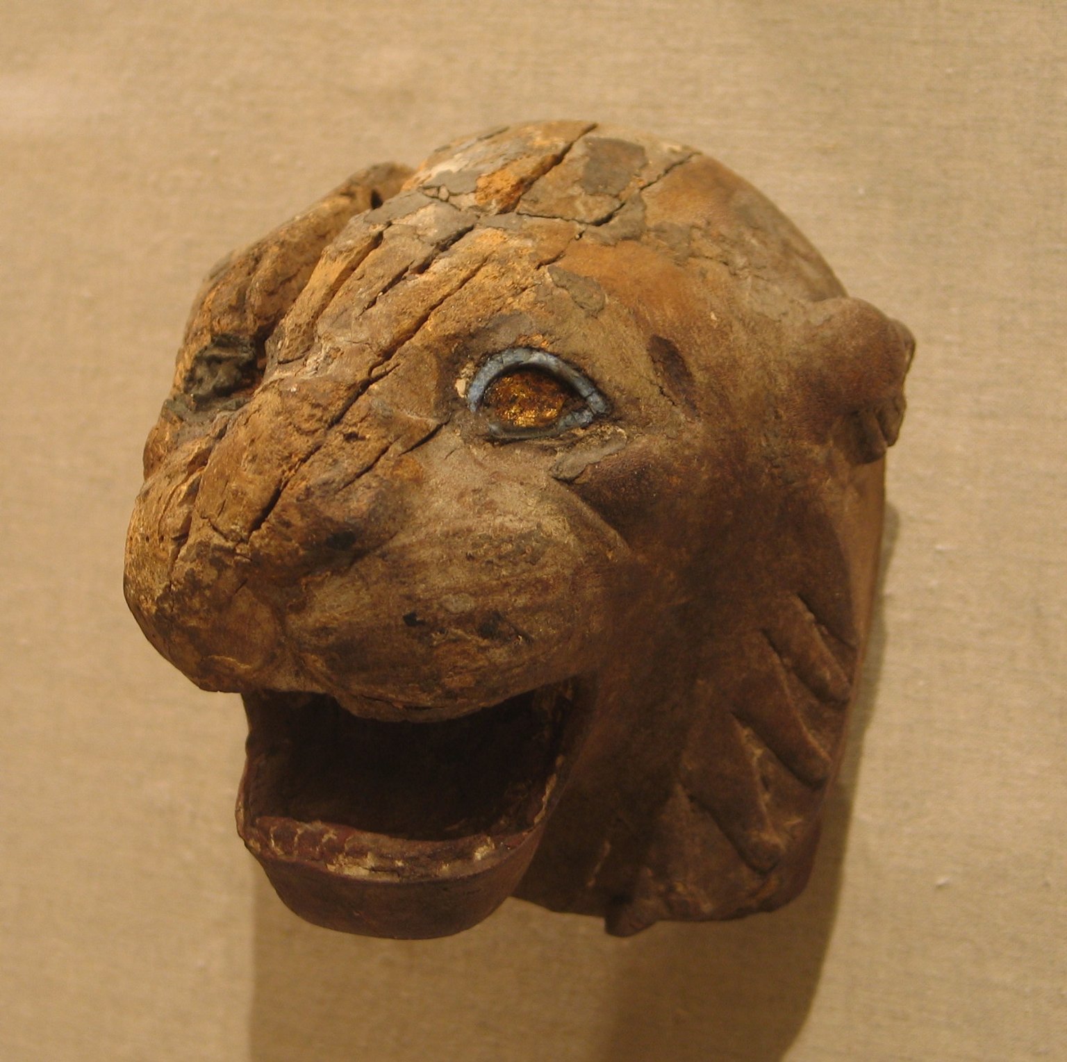 Lion Head from a Chair or Throne