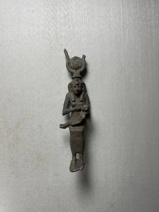 Statuette of Isis Seated Nursing the Child Horus