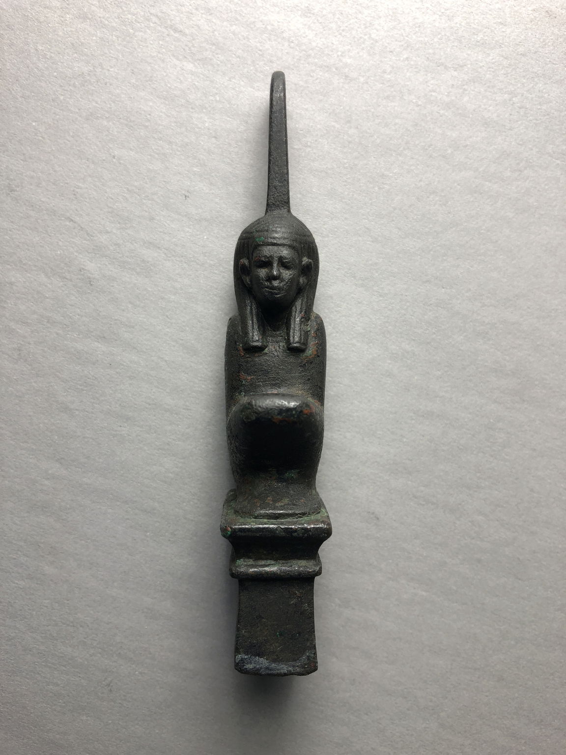 Statuette of the Goddess Maat Seated on a Shrine · Brooklyn