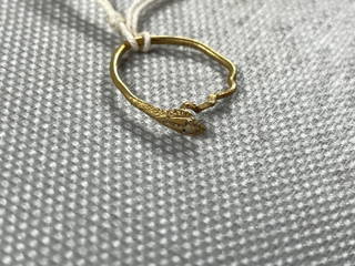 Slender Ring in the Form of a Snake