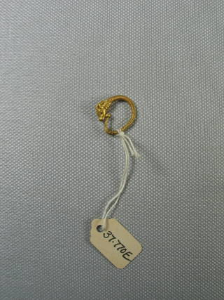 Loop Earring with Gazelle's Head