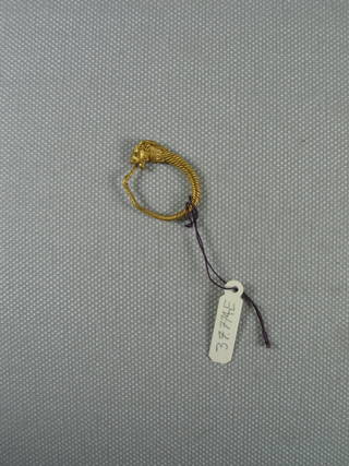 Loop Earring with Gazelle's Head