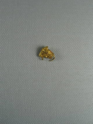 Par of a Earring with Sheep's Head