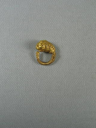 Ornate Earring with Lion's Head