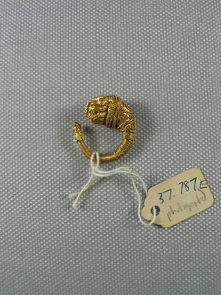 Ornate Earring with Lion's Head