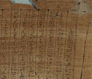 Mummy Bandage, Shed-sw-nefertem, son of Ankh-wenen-nefer and Wadjet-em-hat