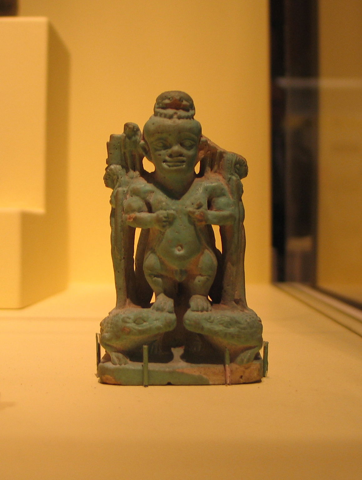 Amulet of Pataikos Flanked by Goddesses · Brooklyn Museum