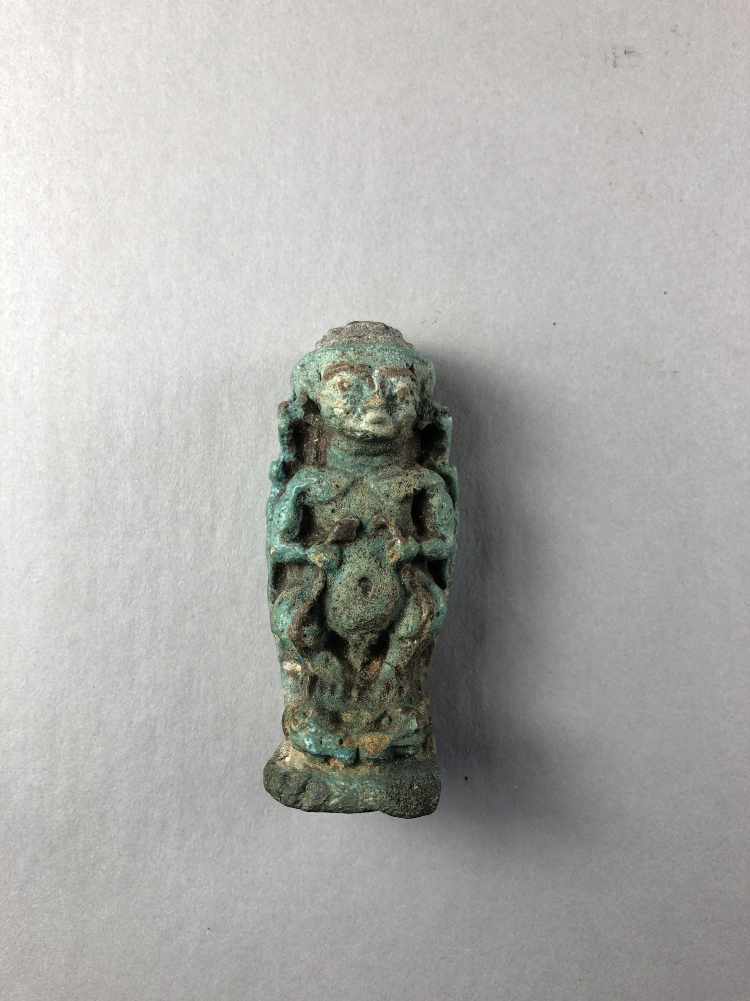 Amulet of Pataikos Flanked by Goddesses