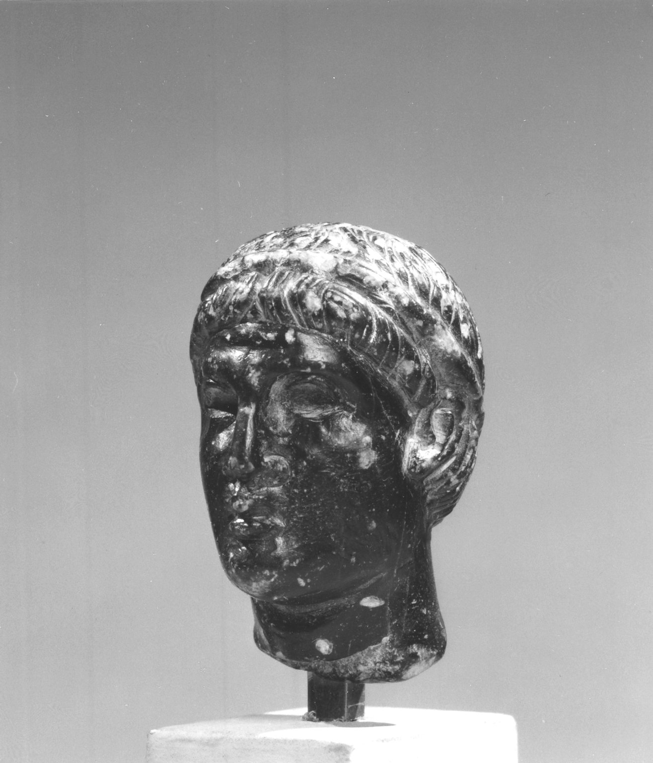 Head of a Man from a Statuette