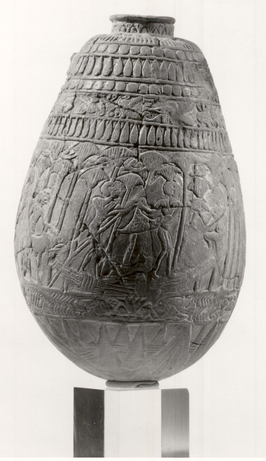 Relief-Decorated Ovoid Bottle