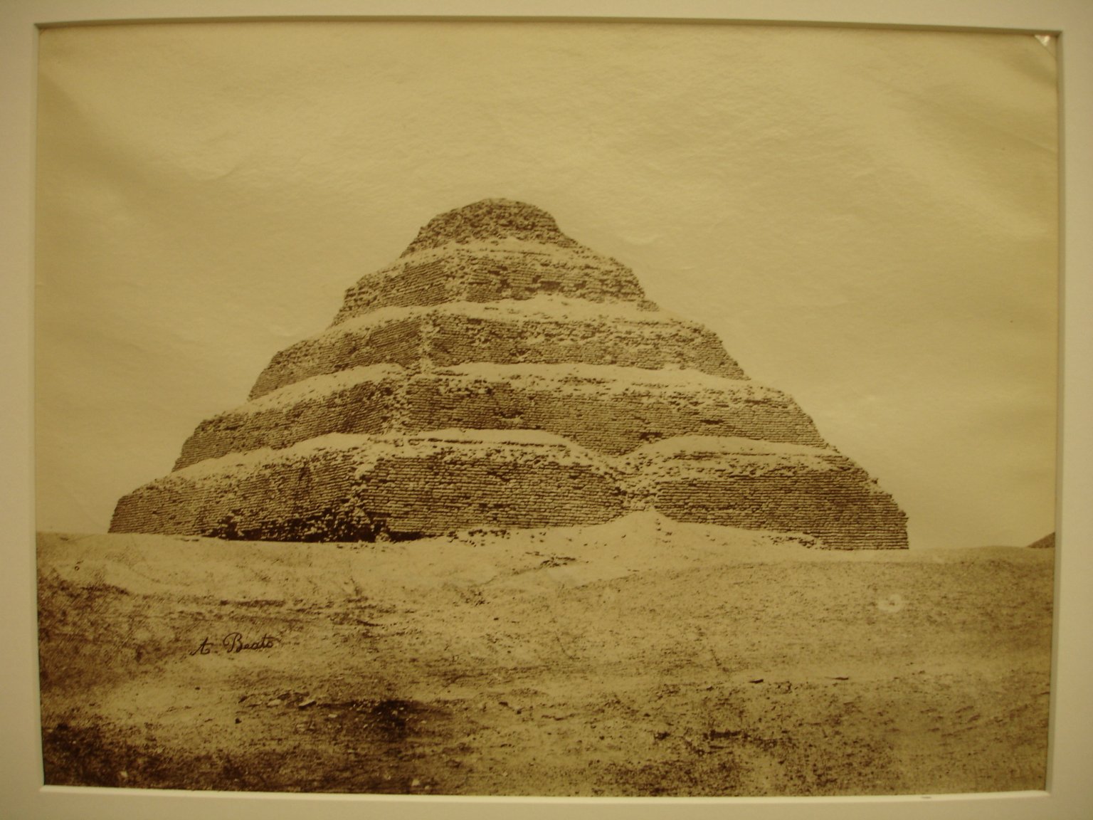 Pyramid at Saqqara (View from southeast of the Step Pyramid