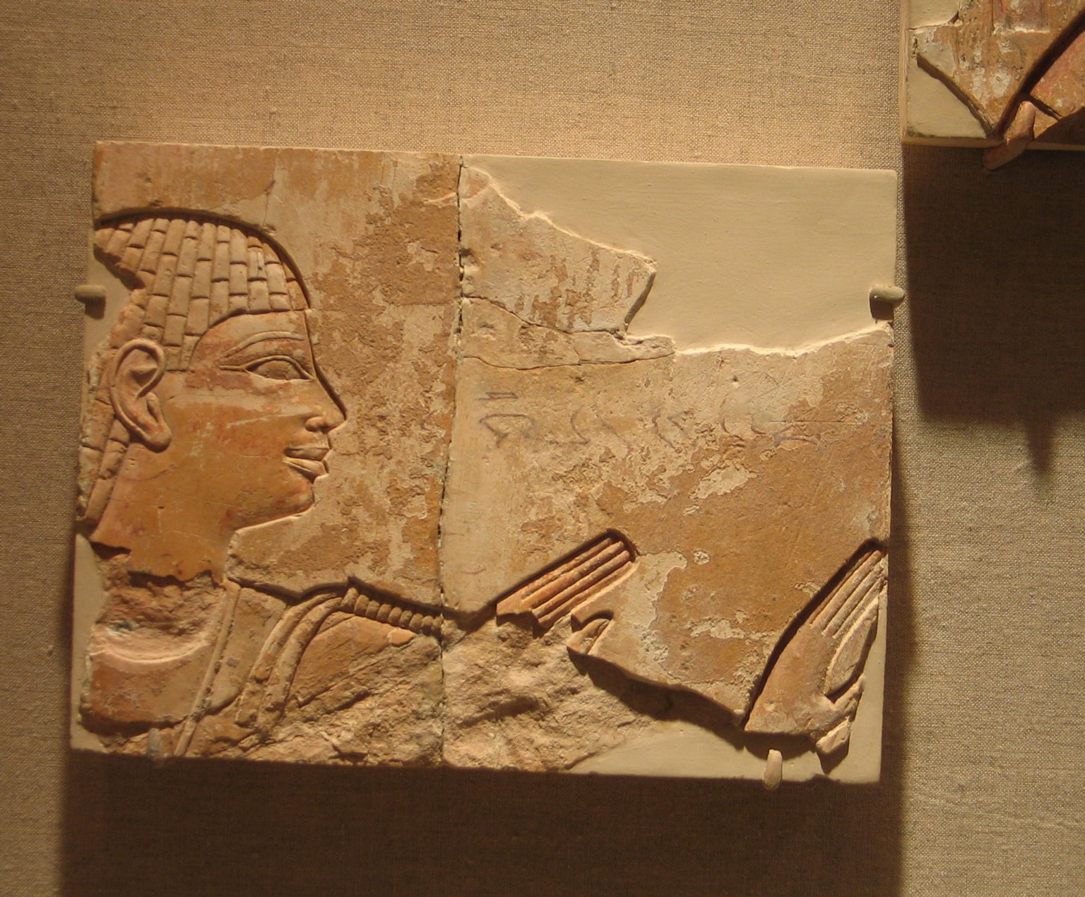 Sunk Relief of a Man
