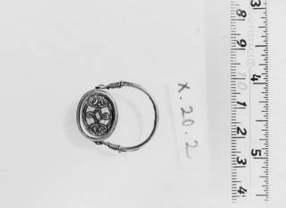 Scarab with Design Interlaced Scrolls