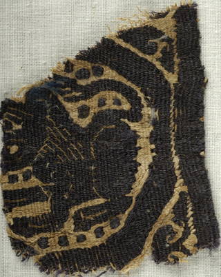 Square Fragment with Animal and Botanical Decoration